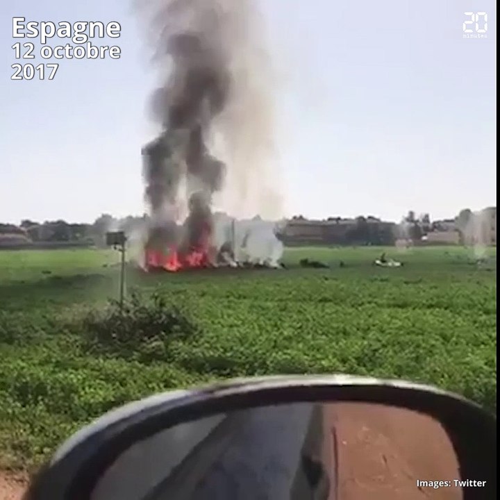 Un avion s'écrase en Espagne en marge de la fête nationale