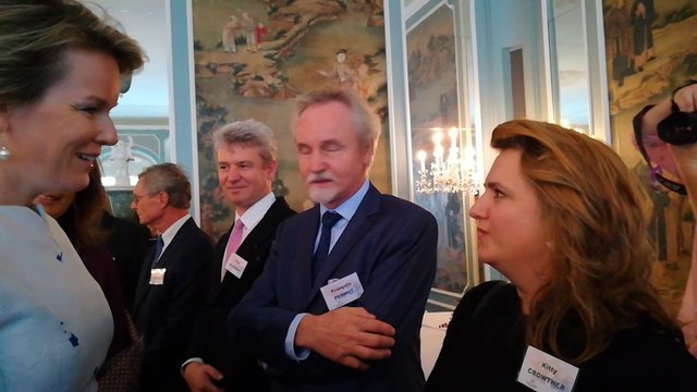 Rencontre de la reine Mathilde avec les auteurs belges à la Foire du livre de Francfort