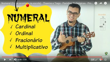 Numeral - O que acontece na escola - Thaeme e Tiago - Parodias Pedagogices - ProAlex