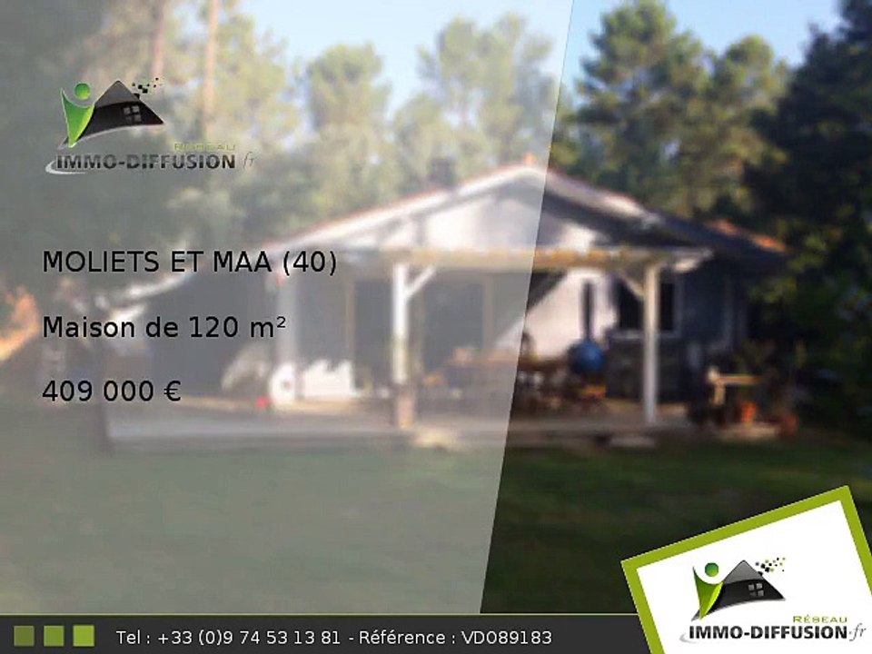 Maison A vendre Moliets et maa 120m2 - 409 000 Euros