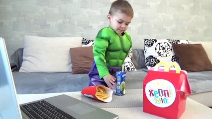 Mashas giant Hamburger УКРАЛИ ХЭППИ МИЛ was stolen Joker Hulk Mcdonalds Щенячий Патруль