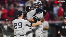 Yanks advance, Strasburg dominates in MLB playoffs