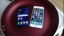 Samsung Galaxy S7 vs iPhone 6S Boiling Hot Water Test