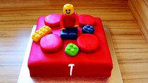 Lego Torte selber machen Anleitung Deutsch Legostein Legoman Torte