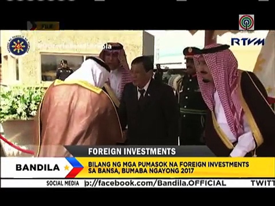 Bandila BSP, tiwala pa rin sa pagpasok ng dayuhang puhunan sa Pilipinas