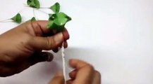 How to make Paper Flowers Bells of Ireland / Shell flower (Flower # 56)