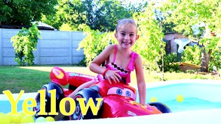 Bad Kids in the Pool Finger Family Song for Children Learn Colors with Nursery Rhymes Songs for Kids