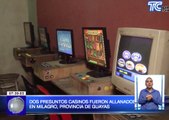 Dos presuntos casinos fueron allanados en Milagro, provincia del Guayas