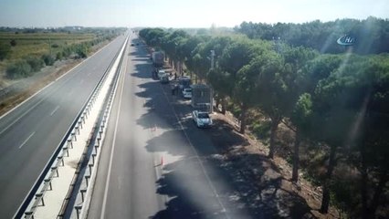 Manisa'da Polis ve Jandarmadan Drone Destekli Denetim