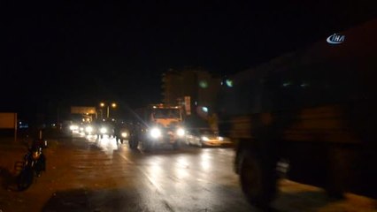 Suriye Sınırına Askeri Araç Sevkiyatı Devam Ediyor
