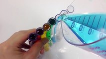 DIY How to Make Rainbow Colors Soft Cheese Stick Jelly Gummy Learn Colors Slime Clay Combine