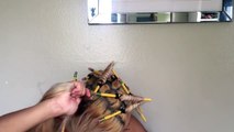 How To Get Straight Hair Curly Pencil Curls No Heat Video