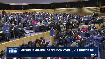 i24NEWS DESK | Michel Barnier: deadlock over UK' s Brexit bill  | Thursay, October 12th 2017