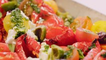 Roasted Red Peppers with Cherry Tomatoes and Ricotta