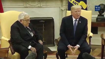 Trump Meets With War Criminal Henry Kissinger