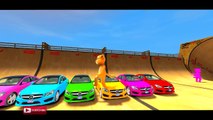LEARNING COLORS MERCEDES BENZ with TALKING TOM COLORS FOR KIDS NURSERY RHYMES SONGS FOR CHILDREN