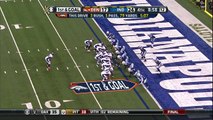 2015 - Broncos Peyton Manning 1-yard touchdown pass to Owen Daniels