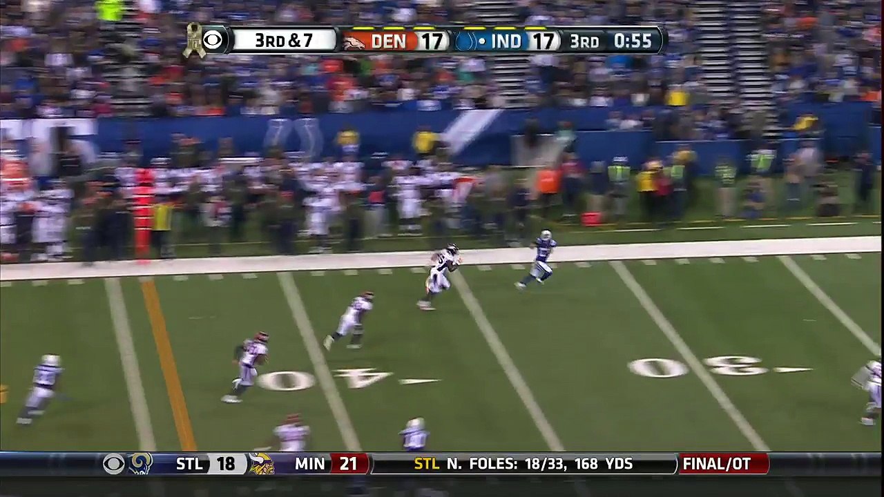 2015 - Colts Andrew Luck finds Griff Whalen for 38 yards