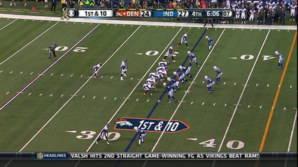 2015 - Colts Darius Butler picks off Broncos Peyton Manning
