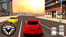 araba oyunları direksiyonlu kırmızı araba ve diğer araçlar videosu