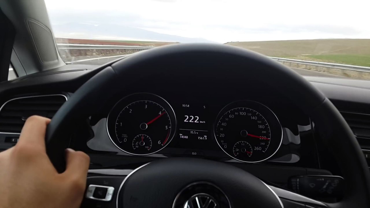 Volkswagen Golf MK7 1.6 TDI 105hp 230 kmh Top Speed Vmax