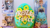 Giant Disney Frozen Fever Play Doh Surprise Egg with Fashems   SHOPKINS GIVEAWAY new!