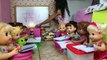Babys Alive Brincando de escolinha - Aula 1 as vogais - Babys Alive kindergarten to Play