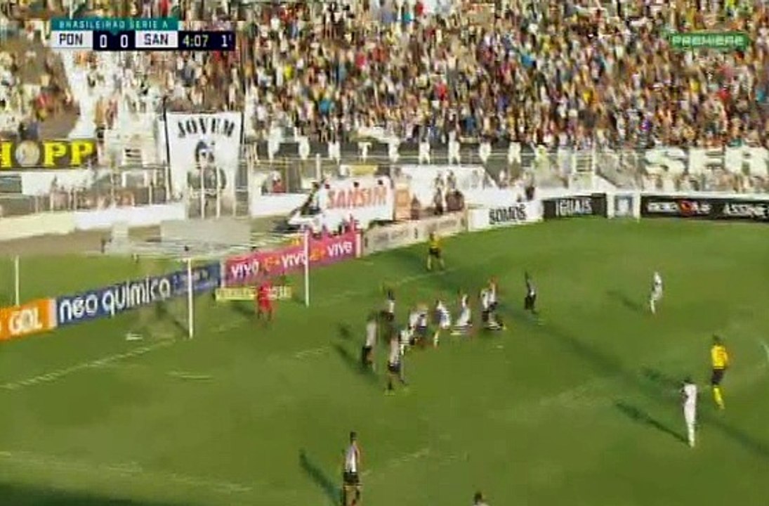Naldo Goal HD -  Ponte Preta	1-0	Santos 12.10.2017
