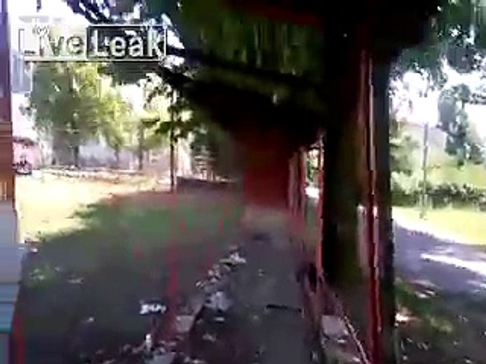 Kid throws up on camera in Slovenia