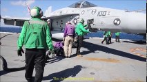 Flight Operations On The World's Most Advance Aircraft Carrier USS Gerald R Ford...