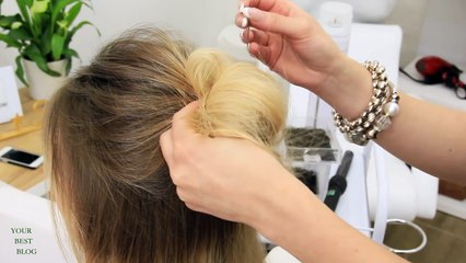 5 модных причесок на средние волосы: ПУЧОК-мальвинка + стильные ХВОСТЫ | YourBestBlog
