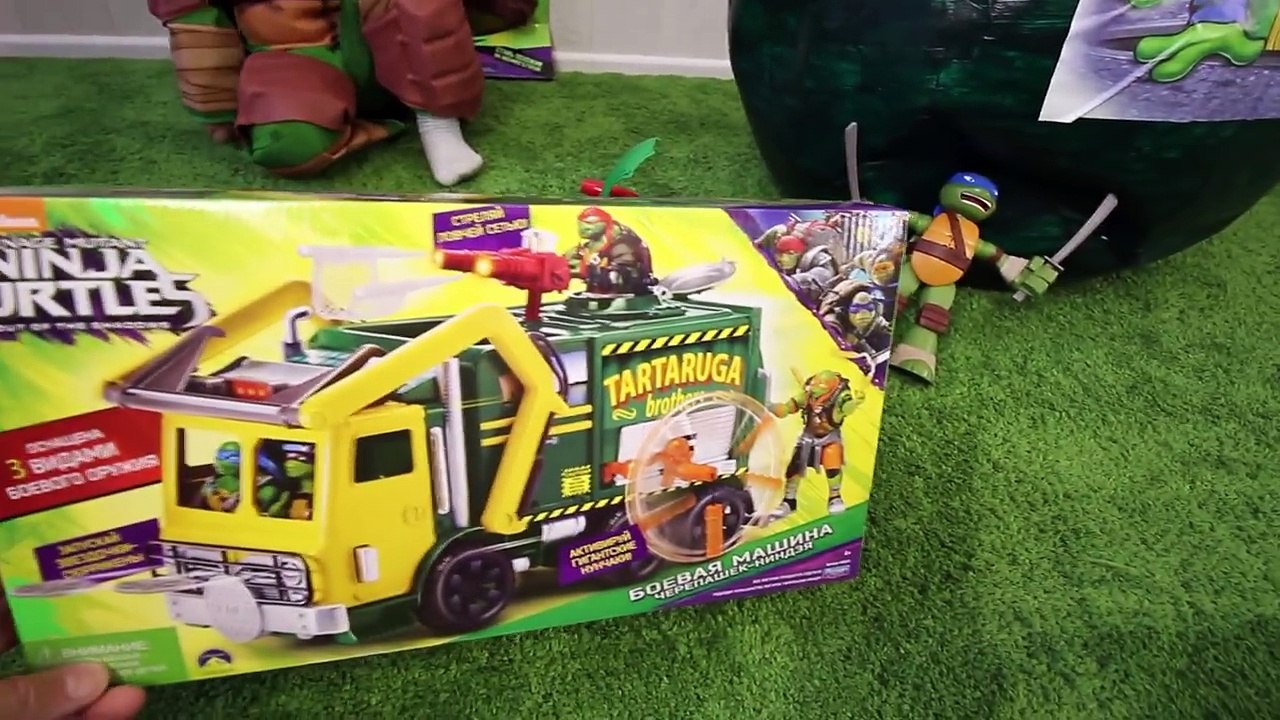 ✰ 10 Супер Черепашки Ниндзя Гигантское Яйцо с сюрпризом Turtles toys GIANT EGG SURPRISE OPENING
