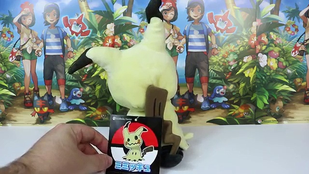 Japanese Pokemon Center Sun & Moon Mimikyu, Bewear & Alolan Meowth Plush