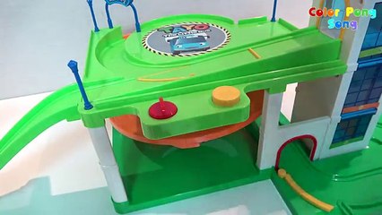 Learn Colors with Tayo the Little Bus Cute Toy Cars Color Pong Song