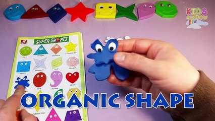 Clay Doh Shapes Games for Kids Play-Doh Shape Play Spelling Words Videos Plastilina Song Learn Make