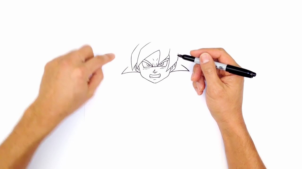 How to Draw Goku God | Dragon Ball Z