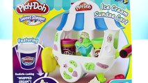 PLAY-DOH ICE CREAM Sweet Shoppe Sundae Cart Playset - Custom Popsicles Cones