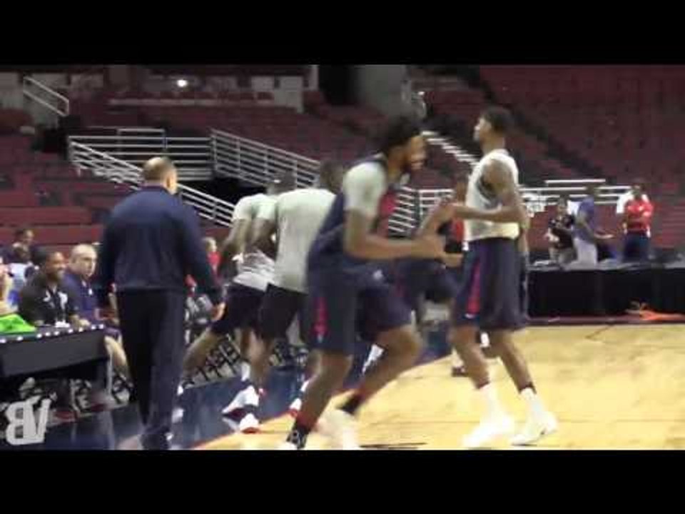 Demarcus Cousins Goofing Off in USA Practice | 