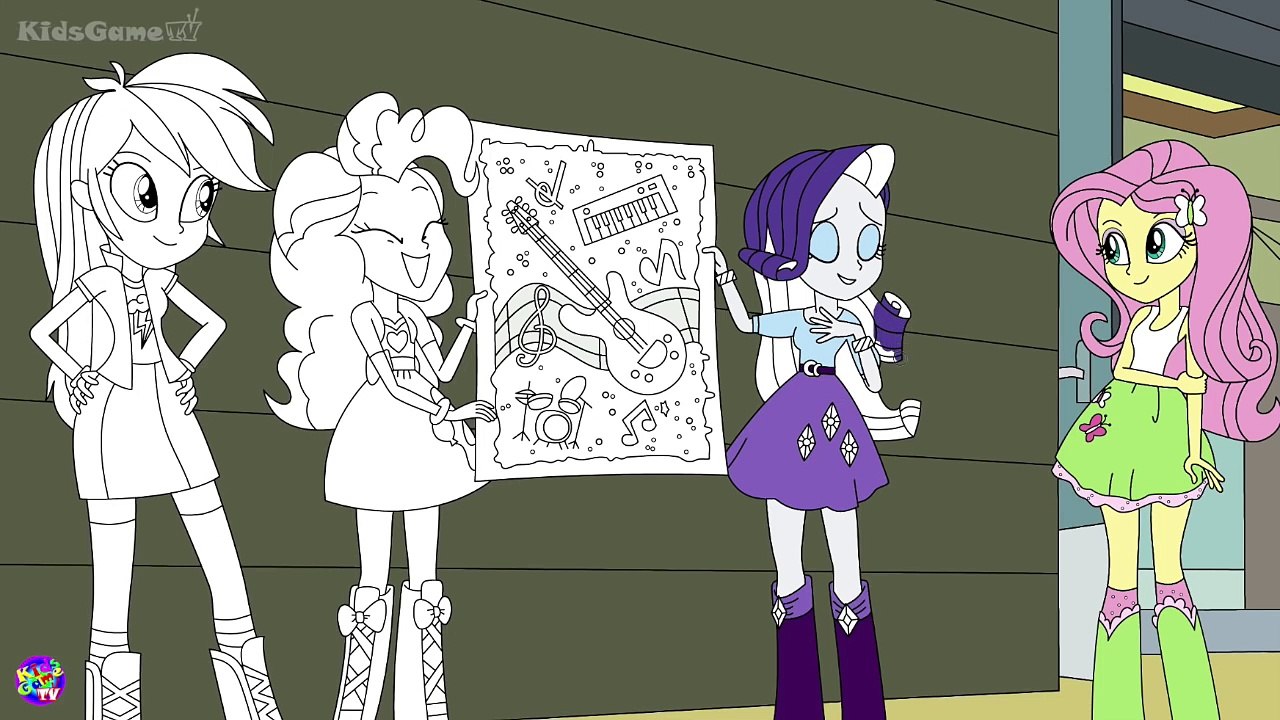 My Little Pony Coloring Book - Equestria Girls Poster - MLP Coloring Pages