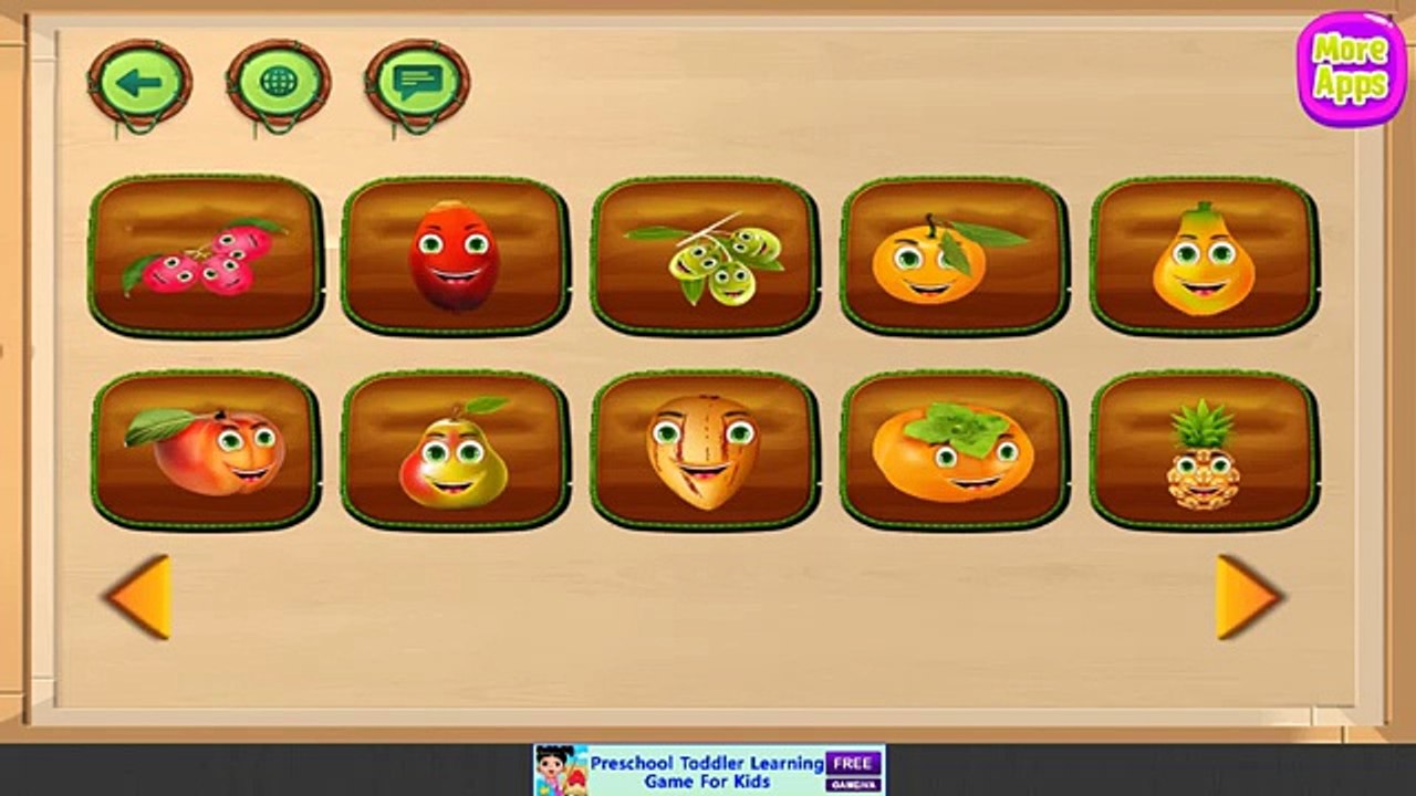 Lets Learn Fruits & Veggies | Educational game for Kids by Gameiva
