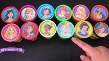 Princesas Disney Juguetes Sorpresas Botes De Play Doh Anna de Frozen Bella y la Bestia Moana Merida