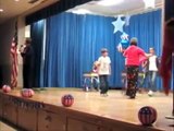 Soldier Surprises Children During a Staged School Assembly