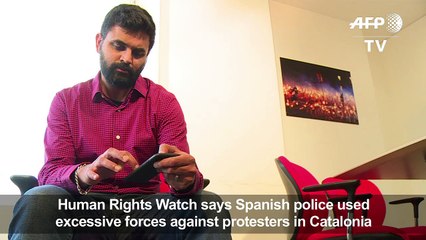 Spanish police used 'excessive force' against protesters: HRW