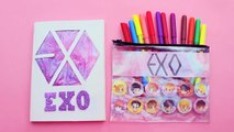 Haz CUADERNOS LIQUIDOS! Fácil y Bonito | Diy KPOP | Regreso a Clases ✔ | Fabbi Lee