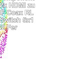 Ligawo  2x Component YPbPr  DVI  2x HDMI zu HDMI  SPDIF  Coax  RL  Konverter