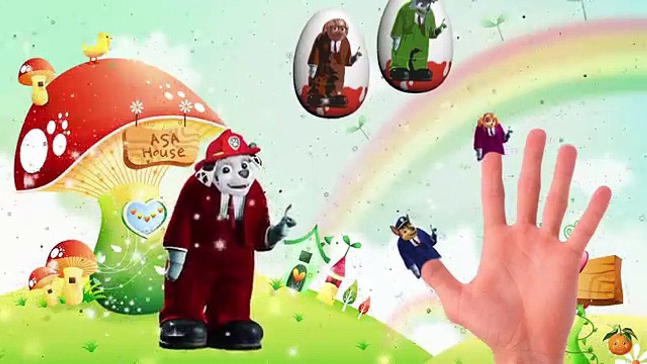 La Patrulla canina se disfraza Frankenstein La Familia Dedo canción Paw Patrol en Espanol para niños