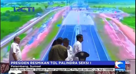 Presiden Jokowi Resmikan Tol Palindra