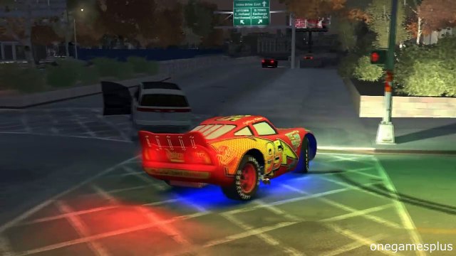 Night Race Street Race Track Lightning McQueen Disney pixar cars by onegamesplus