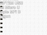 Multi 3 in 1 Ladekabel FOXSUN 66FT2M USB Typ C Kabel Micro USB Kabel Apple MFi
