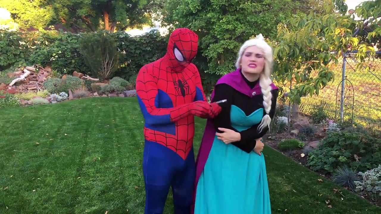 Doctor Joker Prank vs Sick Spiderman & Frozen Sick Elsa Fun Superhero Kids In Real Life